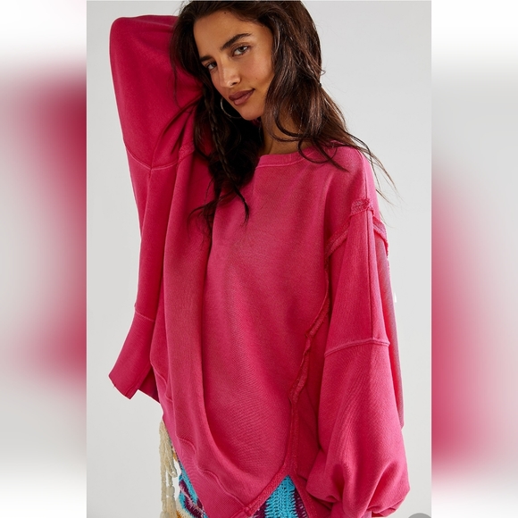 *RARE* S/O FREE PEOPLE Camden Sweatshirt We The Free - Picture 5 of 11